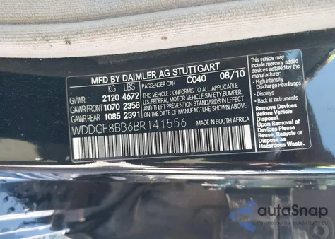 2011 Mercedes-Benz C 300 Luxury 4Matic/Sport 4Matic from USA, damaged, VIN WDDGF8BB6BR141556